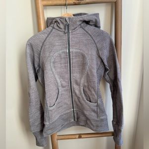 EUC Lululemon Scuba Full-Zip Hoodie III Heathered Gray 6